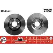 TRW DF4346 Remschijf