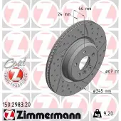 ZIMMERMANN 150.2983.20 Remschijf