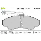 Valeo 301569 Remblokken