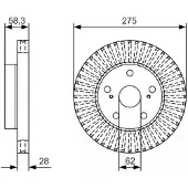 Bosch Remschijf 0 986 479 A97, 1 Stuk