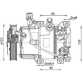 MAHLE ORIGINAL ACP 1465 000P Aircopomp