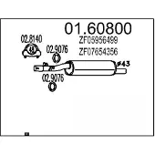 MTS 01.60800 Einddemper
