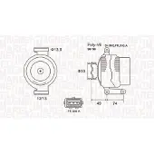 MAGNETI MARELLI Dynamo / Alternator 063731635010