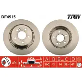 TRW Remschijf DF4915 achter, volledig, 1 Stuk