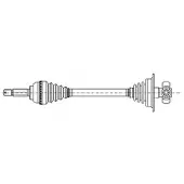 METELLI 17-0850 Aandrijfas