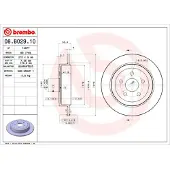 Brembo 08.B029.10 Remschijf