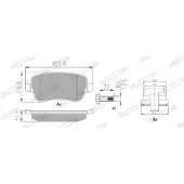 FERODO Remblokken set FDB1797 Ferodo voor o.a. FIAT