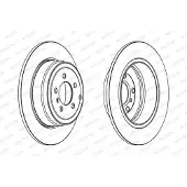 FERODO Remschijf DDF1518C-1 achter, compleet, 1 stuk