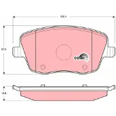 TRW Remblokken set GDB1414 TRW voor o.a. SEAT, SKODA, VOLKSWAGEN