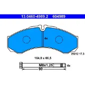Ate Remblokken set 13.0460-4989.2 ATE voor o.a. IVECO