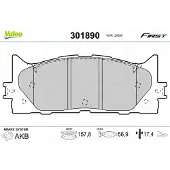 Valeo 301890 Remblokken