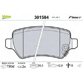Valeo 301584 Remblokken