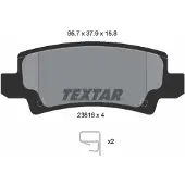 Textar Remblokset 2381601, achter