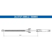 Ate 24.3727-0693.2 Handremkabel
