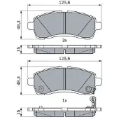 Bosch Remblokset 0 986 494 754, voor