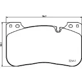 Hella 8DB 355 025-991 Remblokken