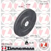 ZIMMERMANN 290.2264.55 Remschijf