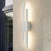 LINDBY Buitenverlichting , Sakari, Wit, Terras, Aluminium, Modern
