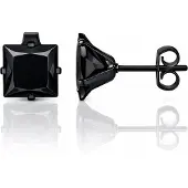 LGT JWLS Classic Stud Oorbellen Vierkant - Zwart-4mm
