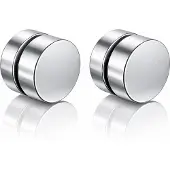 LGT JWLS Magnetische Stud oorbellen Zilverkleurig -6mm