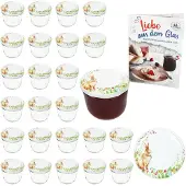 MamboCat 25-delige set weckpot 230 ml TO 82 Osterfreude deksel incl. receptenboekje