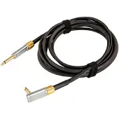 Rockboard Premium Flat Instrument Cable Straight/Angled 3 m - Gitaarkabel