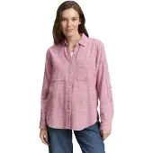 Tom Tailor Blouse donkerroze / wit