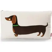 Nici Dachshund Kussen 43x25 Cm Bruin