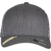 Flexfit Pet grijs gemêleerd / zwart