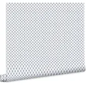 Laura Ashley Wickerwork Behang - Ruit - 10mx52cm - Blauw