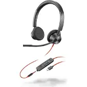Poly HP Blackwire 3325-M Microsoft Teams Certified USB-C 3,5mm Stereo Headset, Bedraad, Kantoor/C (Bedraad, USB-C), Kantoorheadset, Zwart