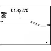 MTS Uitlaatpijp 01.42270