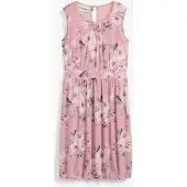 Bonprix Luchtige mesh jurk met all-over print 158
