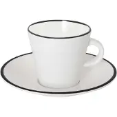 Gimex - Linea Line - Espresso set - Zwart - 85 ml - 2 Stuks