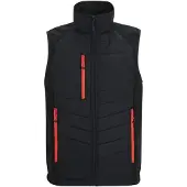 Regatta Heren Gilet met volledige rits (Zwart/Klassiek Rood)