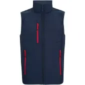 Regatta Heren Gilet met volledige rits (Marine/Klassiek Rood)