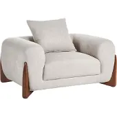 Beliani VINLIDEN - Fauteuil - Taupe - Polyester
