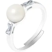 Diadema - Massieve Ring met Zoetwaterparel - Pure Witte Collectie