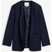 Bonprix Kraagloze blazer in een zachte wolmix 46