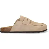 Manfield Beige suède clogs | Maat 43