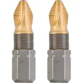 Kwb 124102 Bitset, PZ 2, staal, 2 stuks