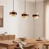 LumenXL 3-lichts hanglamp Mavero van cement en hout