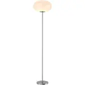 LINDBY Vloerlamp Sonika, alu / grijs / zink, Woon-/ Eetkamer, metaal, vloerlamp