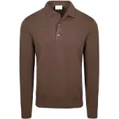 Profuomo Polo bruin normale fit 3 knoopjes