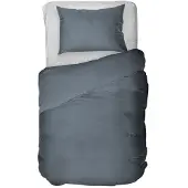 Kayori Saya – Dekbedovertrek Katoensatijn Denim – 240x200/220 cm