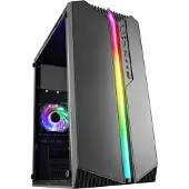 Mars Gaming MCS1, Mini-tower, PC, zwart, micro ATX, Mini-ITX, gaming, beige, blauw, groen, rood
