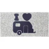 Brunner Hello Caravan Mat - Compact Buitenmatje voor Caravan - 50 x 25 cm - Lichtgewicht & Slijtvast