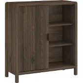 En.casa Kommode 'Lukkodso' met deur, afmetingen 82 x 75 x 30 cm, walnootlook