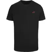 Mister tee Shirt 'Life's Sweet Cherries' pastelrood / zwart