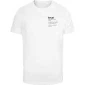 Mister tee Shirt 'Trust Definition' zwart / wit